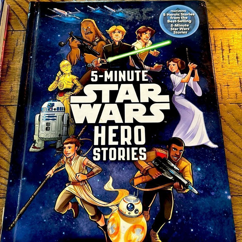 Disney 5-Minute Star⭐️Wars Stories Book 📕4 kid 6 & ⬆️ MaytheForcebewithYou!